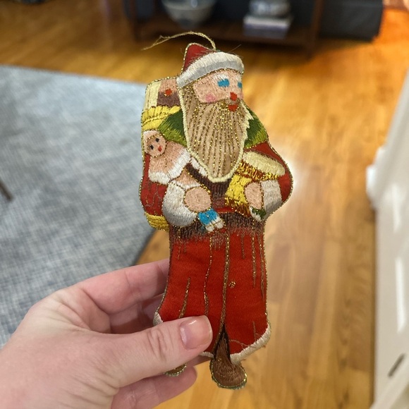 Pair of Santa Clause Christmas Tree Ornaments - Picture 2 of 5